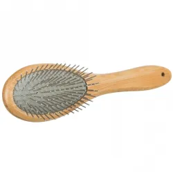 Fellpflege Trixie beidseitige Bürste aus Bambus - 5 x 19 cm jetzt...