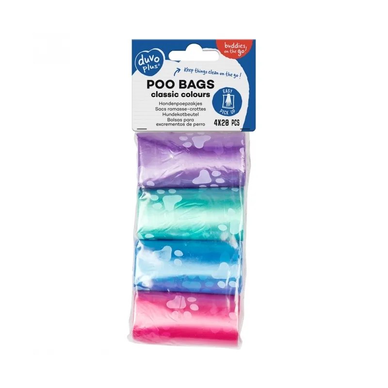 Unterwegs Duvoplus Hundekotbeutel classic colour 4 x 20 Stück -...