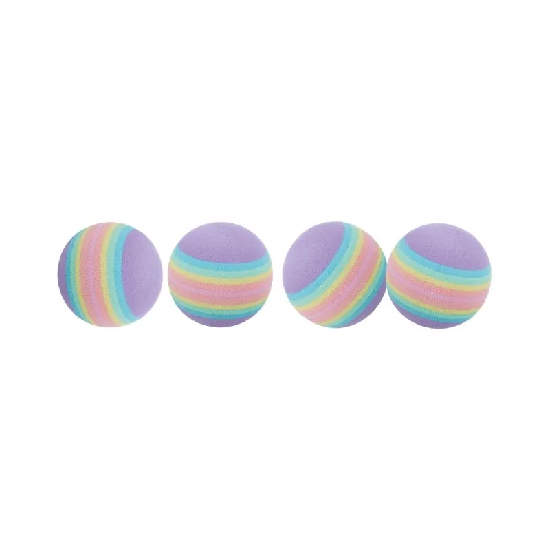 Katzenspielzeug Trixie 4 Rainbow-Bälle - 3,5 cm jetzt online
