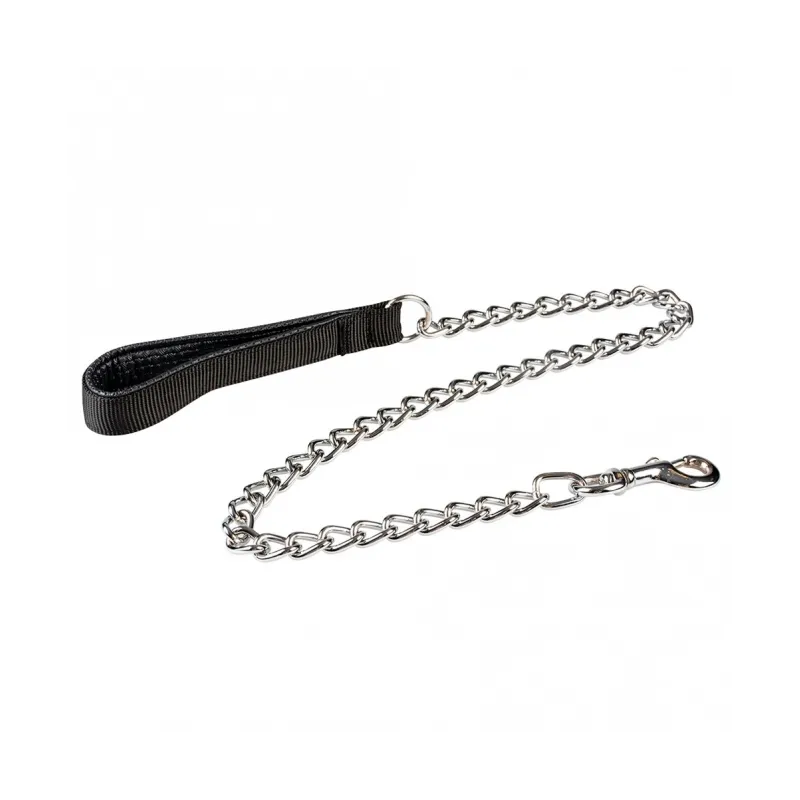 Leinen Duvoplus Kettenleine mit gepolstertem Griff - schwarz -...