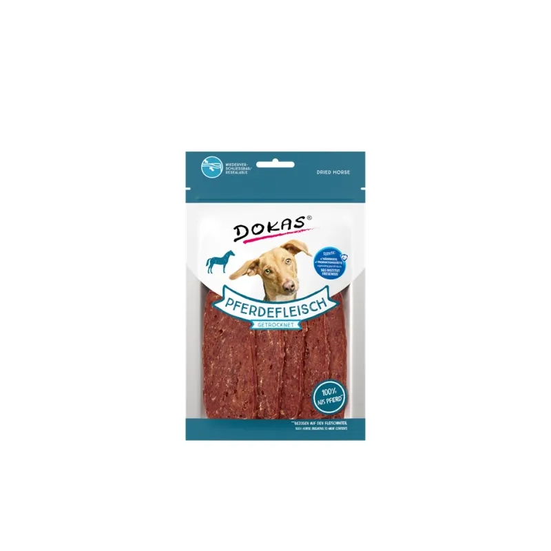 Hundesnacks Dokas Dog Snack Pferdefleisch getrocknet 60g jetzt online