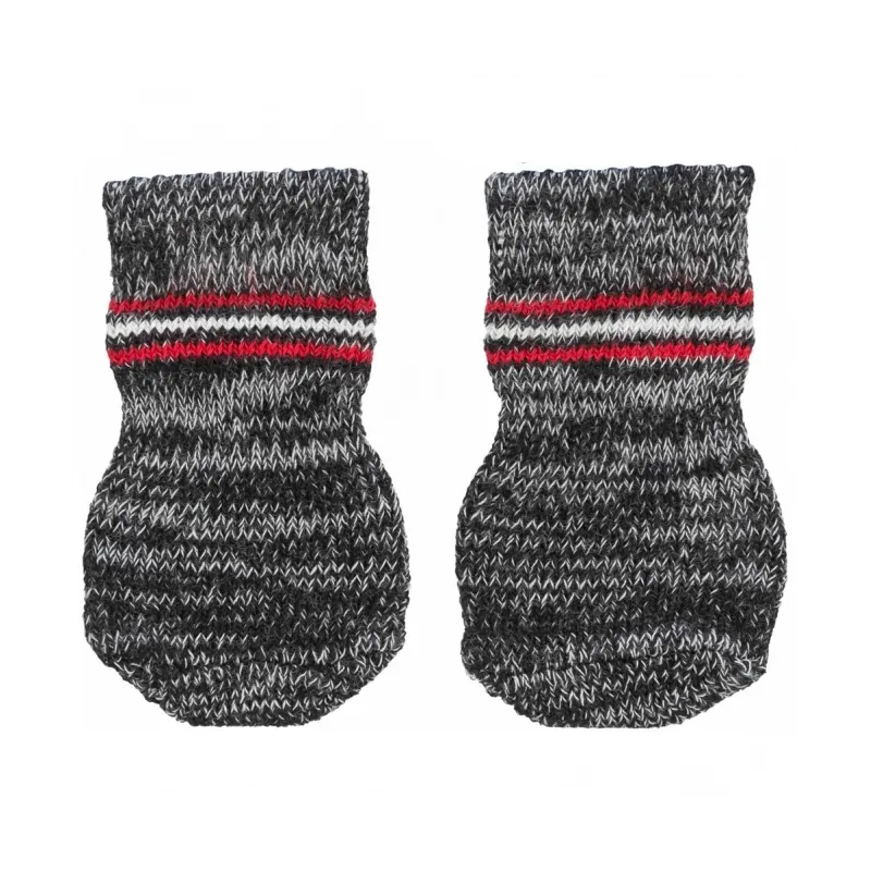 Hundebekleidung Trixie Hundesocken - Grau - L jetzt online