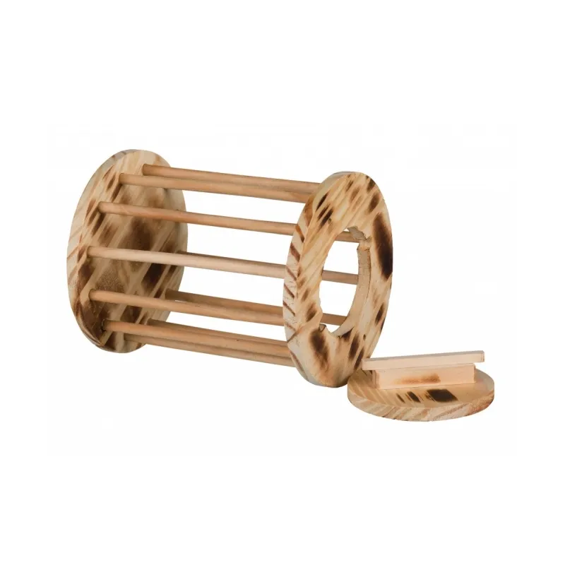 Ausstattung & Zubehör Trixie Heuraufe Rolle aus geflammtem Holz...