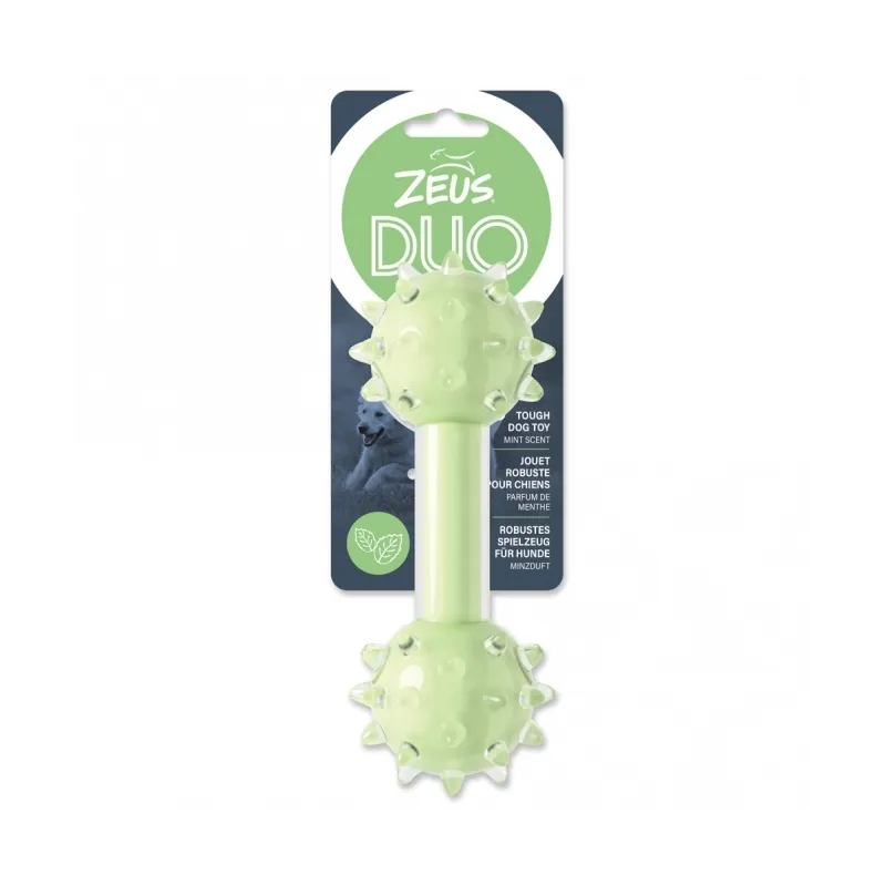 Hundespielzeug & Sport Zeus Duo Hantel mit Noppen und Minzduft...