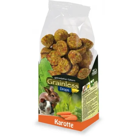 Kleintierfutter & Snacks JR Farm Grainless Drops 140g - Karotte...