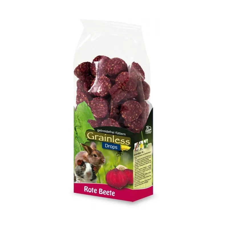 Kleintierfutter & Snacks JR Farm Grainless Drops 140g - Karotte...