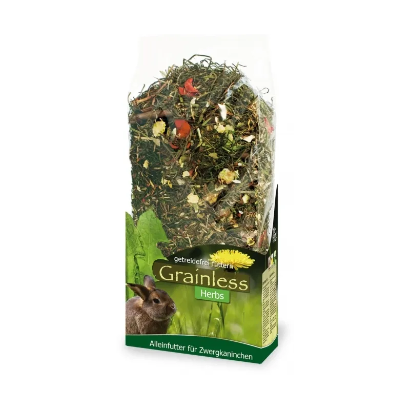 Kleintierfutter & Snacks JR Farm Grainless Herbs Zwergkaninchen...