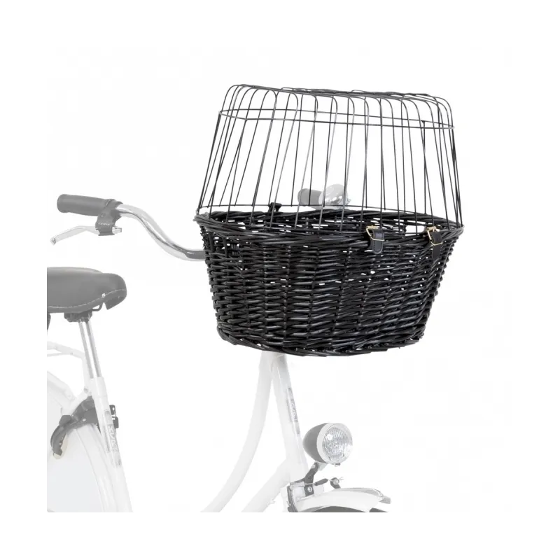 Reise & Transport Trixie Fahrradkorb aus Weide mit Gitter -...