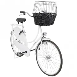 Reise & Transport Trixie Fahrradkorb aus Weide mit Gitter -...