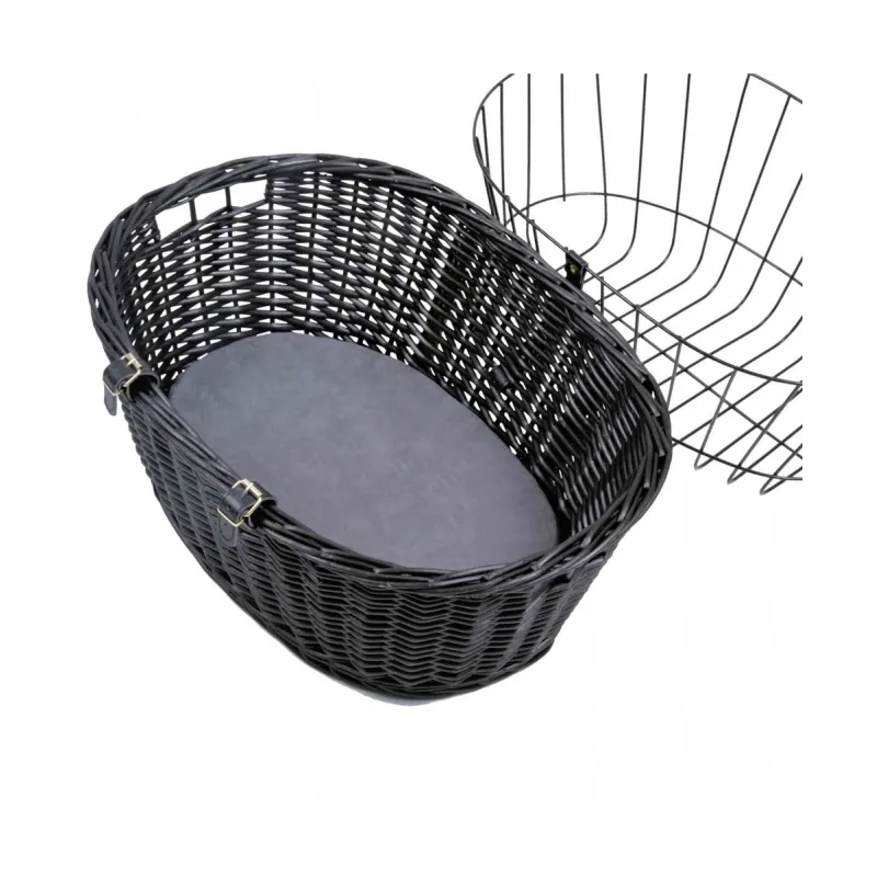 Reise & Transport Trixie Fahrradkorb aus Weide mit Gitter -...