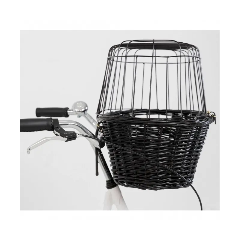 Reise & Transport Trixie Fahrradkorb aus Weide mit Gitter -...