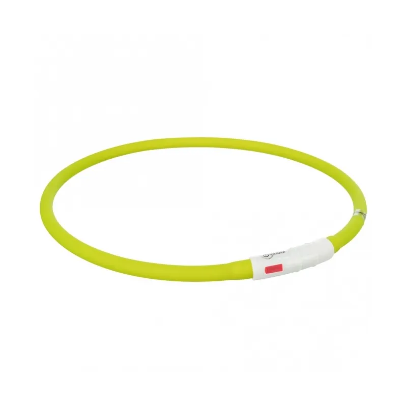 Halsbänder & Leinen Trixie Flash Leuchtring USB aus Silikon - grün...