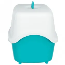 Toiletten & Katzenstreu Trixie Katzentoilette Vico - Türkis/Weiß...