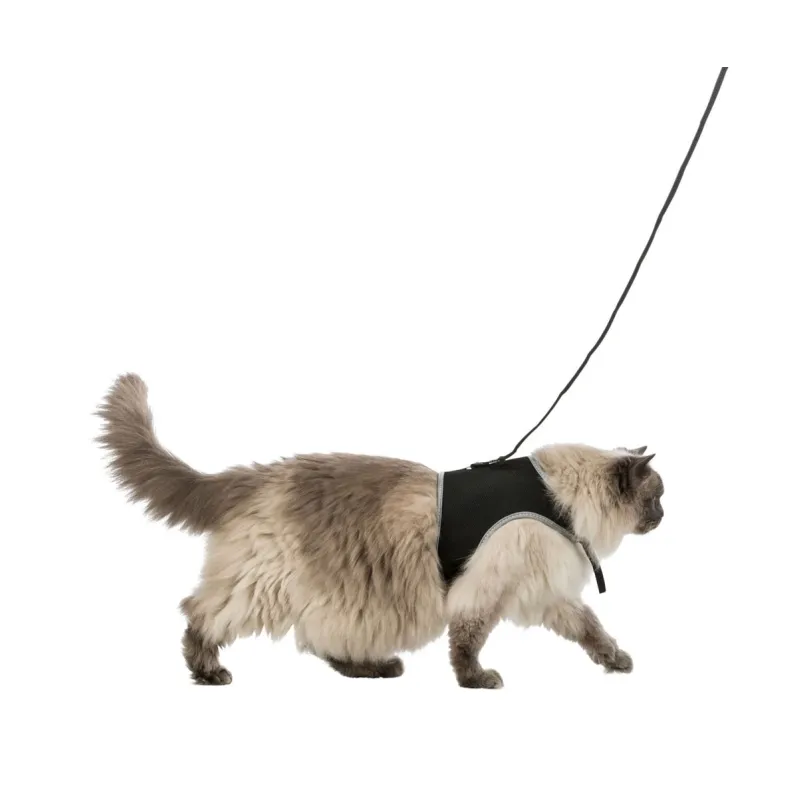 Katzenhalsbänder & Geschirre Trixie Softgeschirr mit Leine XL -...