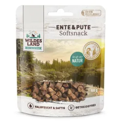 Katzensnacks Wildes Land Cat Softsnack Ente & Pute 50g jetzt online