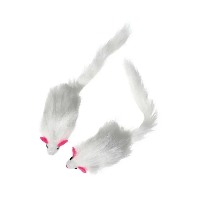 Katzenspielzeug Karlie Flamingo Plüschmäuse mit Rassel - 2 Stück...