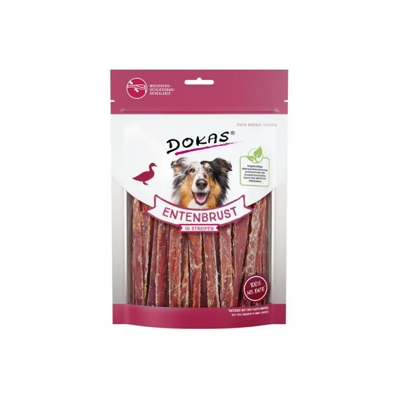 Hundesnacks Dokas Dog Snack Entenbrust in Streifen 250g jetzt online