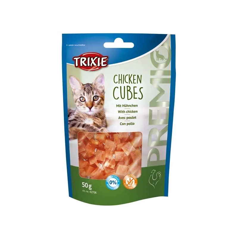 Katzensnacks Trixie Premio Chicken Cubes - 50g jetzt online