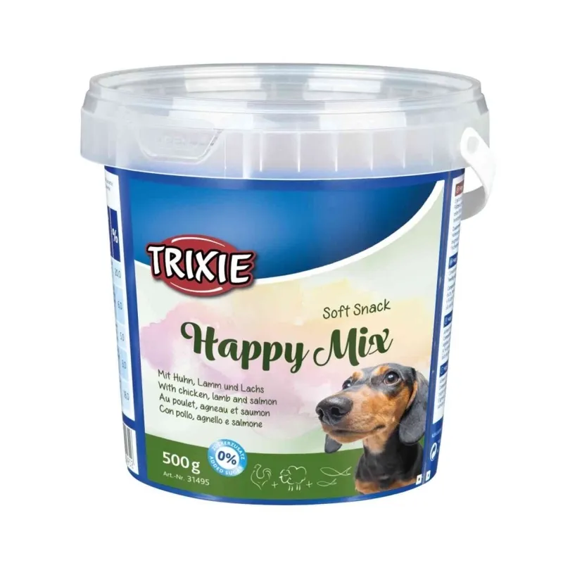 Hundesnacks Trixie Soft Snack Happy Mix 500g Eimer jetzt online