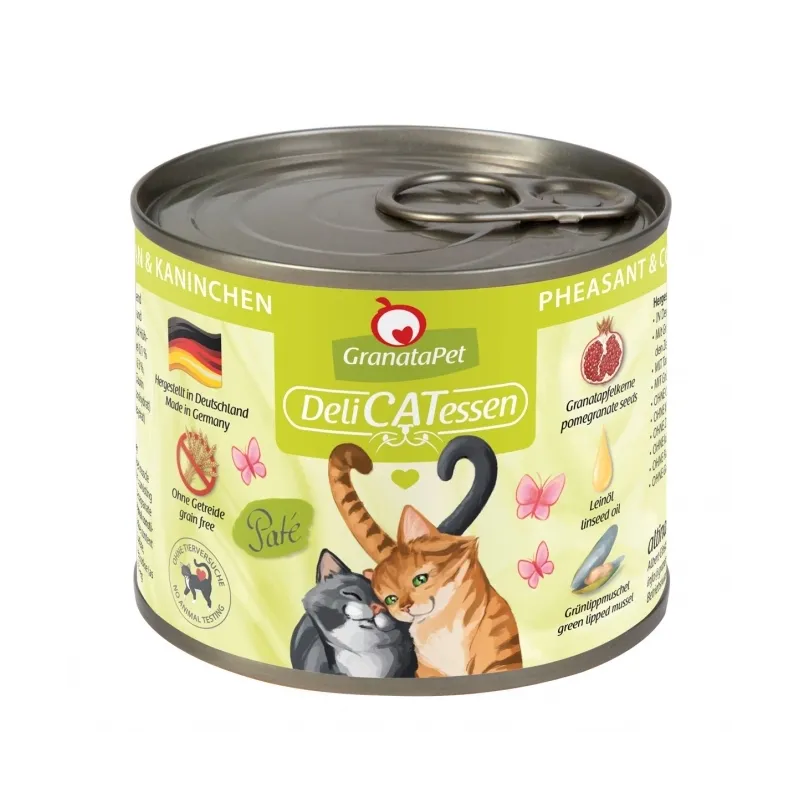 Katzen Nassfutter GranataPet Delicatessen Dose Fasan & Kaninchen -...