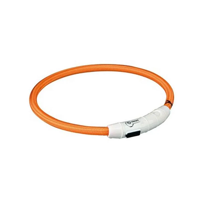 Hundewelt Trixie Flash Leuchtring USB Orange - XS-S jetzt online