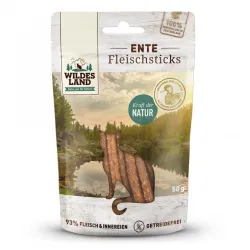Katzensnacks Wildes Land Cat Fleischsticks Ente 50g jetzt online