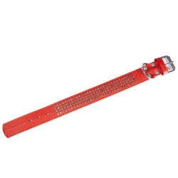 Halsbänder Karlie Vintage Halsband mit 4eck-Nieten 50mm - Rot -...