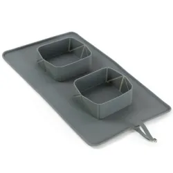 Katzentransport & Reise PROCYON Rollbarer Silikon-Doppelnapf jetzt...