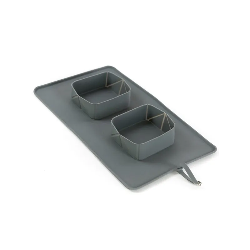 Katzentransport & Reise PROCYON Rollbarer Silikon-Doppelnapf jetzt...