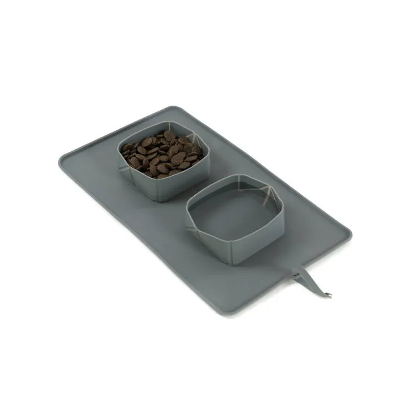 Katzentransport & Reise PROCYON Rollbarer Silikon-Doppelnapf jetzt...