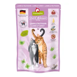 Katzen Nassfutter GranataPet Delicatessen Pouch Lamm & Truthahn 85...