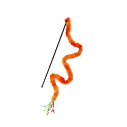 Katzenspielzeug Karlie Flamingo Katzenangel mit Plüschrute - 120...