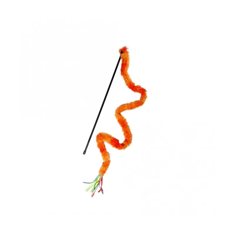 Katzenspielzeug Karlie Flamingo Katzenangel mit Plüschrute - 120...