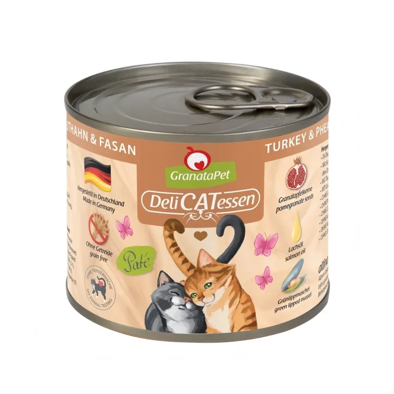Katzen Nassfutter GranataPet Delicatessen Dose Truthahn & Fasan -...