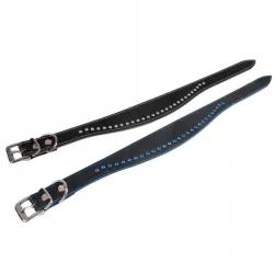 Halsbänder Karlie Halsband Chic - Schwarz/Blau - 45 cm / 35 mm...