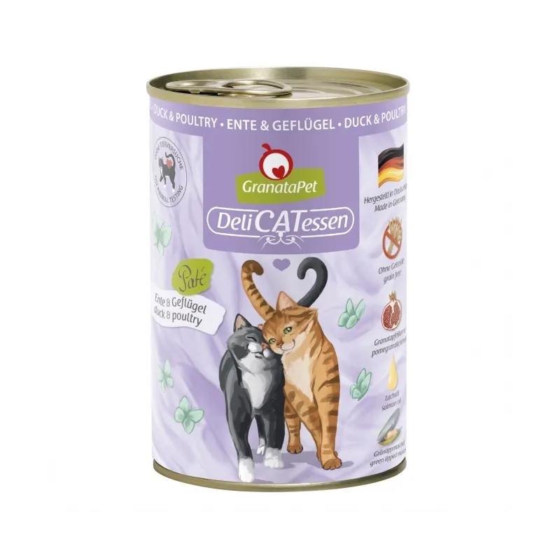 Katzen Nassfutter GranataPet Delicatessen Dose Ente & Geflügel -...