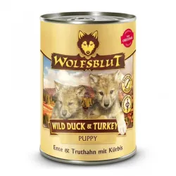 Hunde-Nassfutter Wolfsblut Dose Wild Duck & Turkey Puppy 395g...