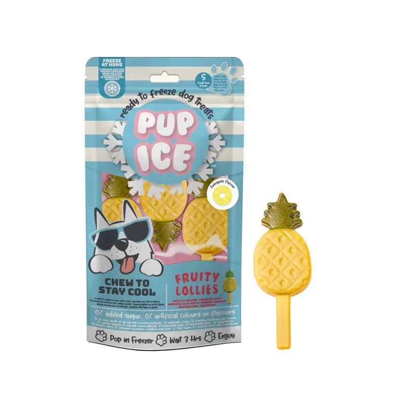 Hundesnacks Pup Ice Fruity Lollies Pineapple S - 3 Stück jetzt online