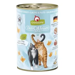 Katzen Nassfutter GranataPet Delicatessen Dose Lachs & Pute - 400...