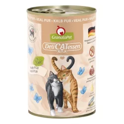 Katzen Nassfutter GranataPet Delicatessen Dose Kalb PUR - 400 g...
