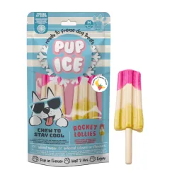 Hundesnacks Pup Ice Rocket Lollies Banana Chocolate M - 2 Stück...