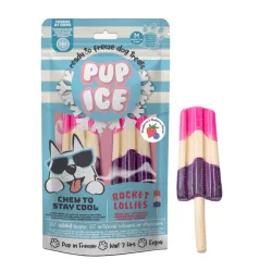 Hundesnacks Pup Ice Rocket Lollies Strawberry & Blueberry M - 2...