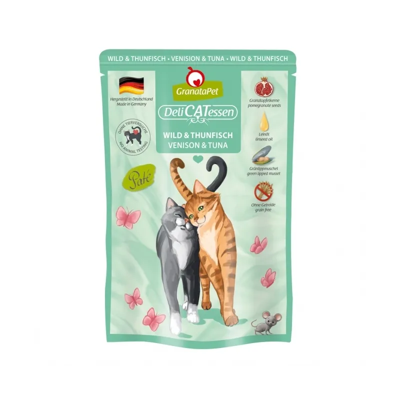 Katzen Nassfutter GranataPet Delicatessen Pouch Wild & Thunfisch...