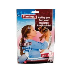 Fellpflege Karlie Flamingo Waschhandschuh mit Lotion für Hunde -...