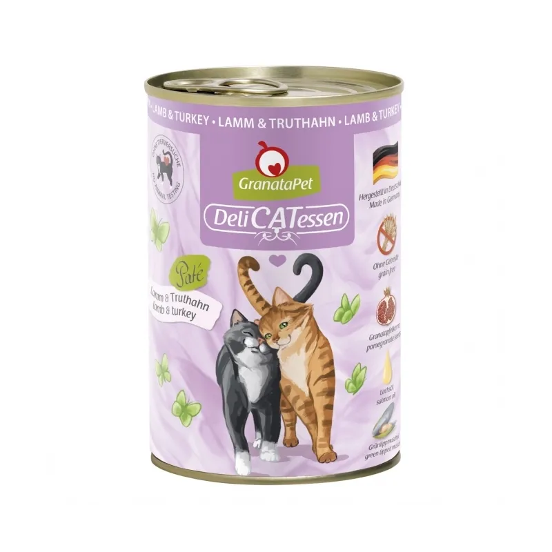 Katzen Nassfutter GranataPet Delicatessen Dose Lamm & Truthahn -...