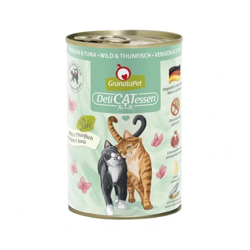 Katzen Nassfutter GranataPet Delicatessen Dose Wild & Thunfisch -...