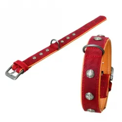 Halsbänder Karlie BUFFALO ORIENTAL Halsband - Dunkelrot/Natur - 30...