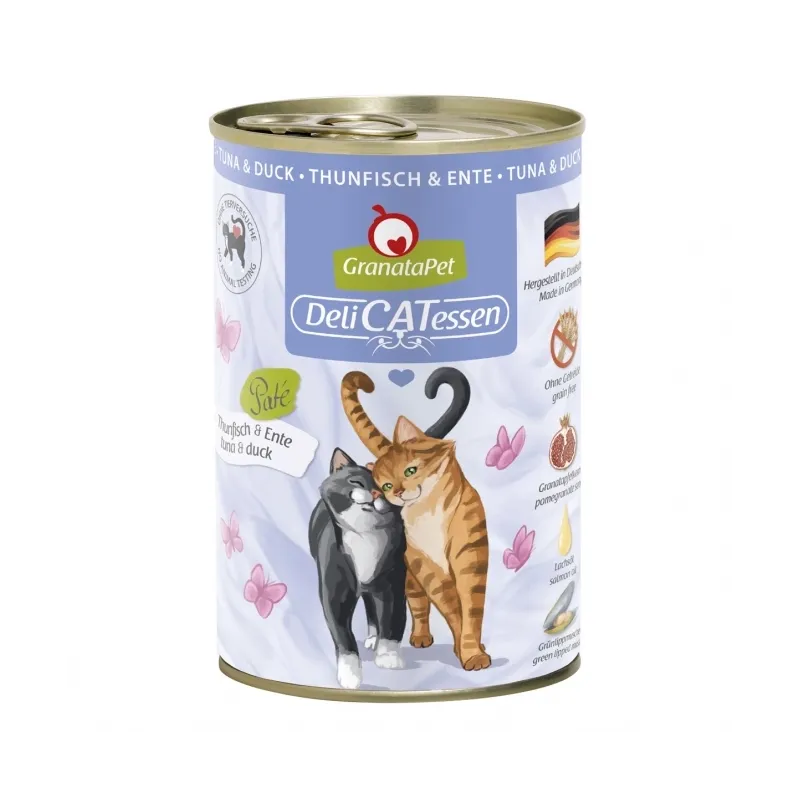 Katzen Nassfutter GranataPet Delicatessen Dose Thunfisch & Ente -...