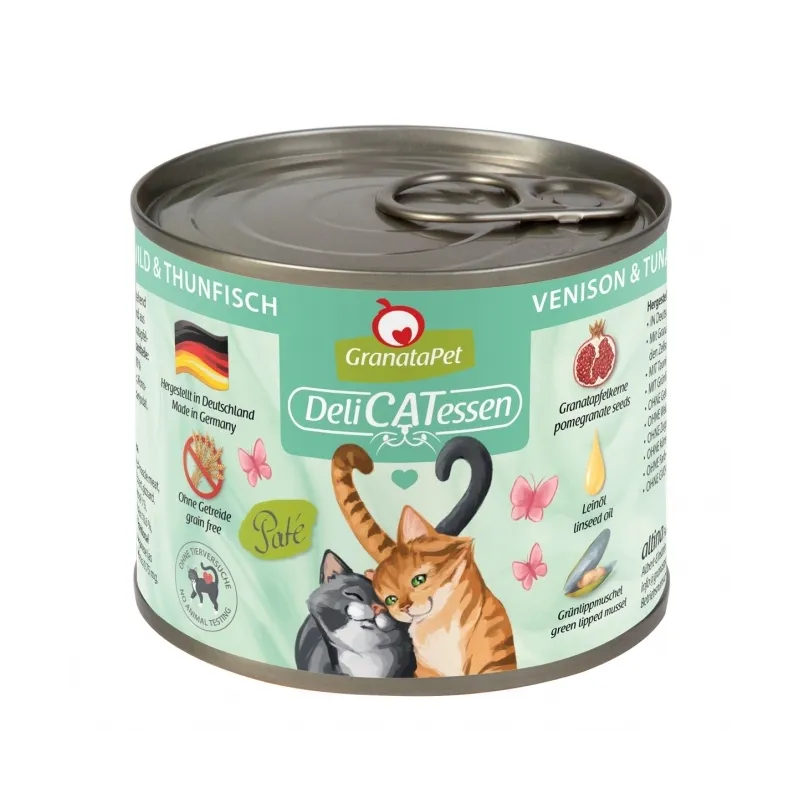 Katzen Nassfutter GranataPet Delicatessen Dose Wild & Thunfisch -...
