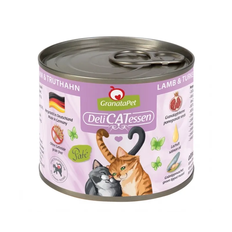 Katzen Nassfutter GranataPet Delicatessen Dose Lamm & Truthahn -...